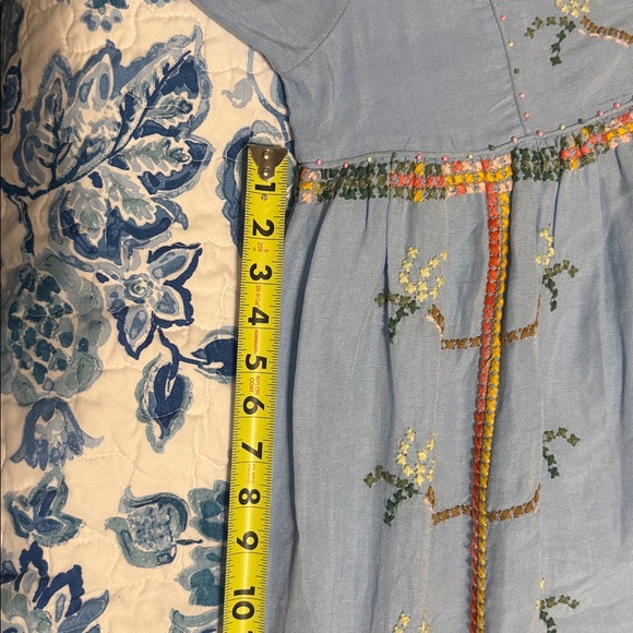 FARM Rio Light Blue Embroidered Maxi Dress - Picture 10 of 12